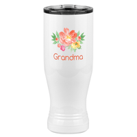 Thumbnail for Personalized Flowers Pilsner Tumbler (20 oz) - Grandma - Left View