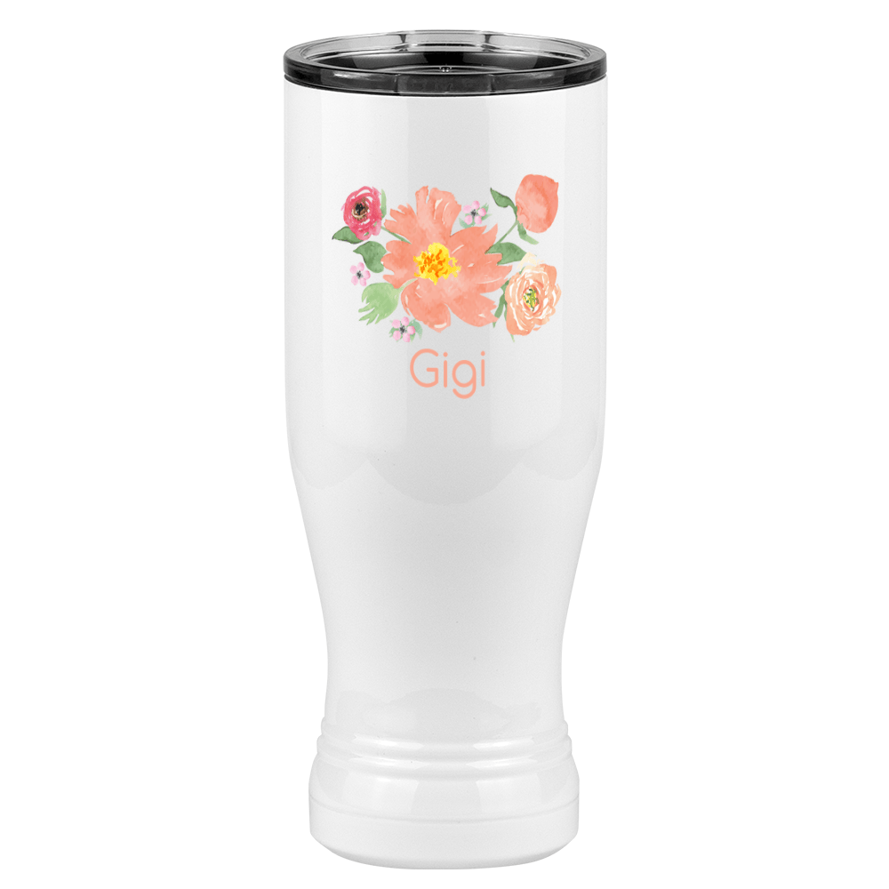 Personalized Flowers Pilsner Tumbler (20 oz) - Gigi - Right View