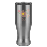 Thumbnail for Personalized Flowers Pilsner Tumbler (20 oz) - Gigi - Right View