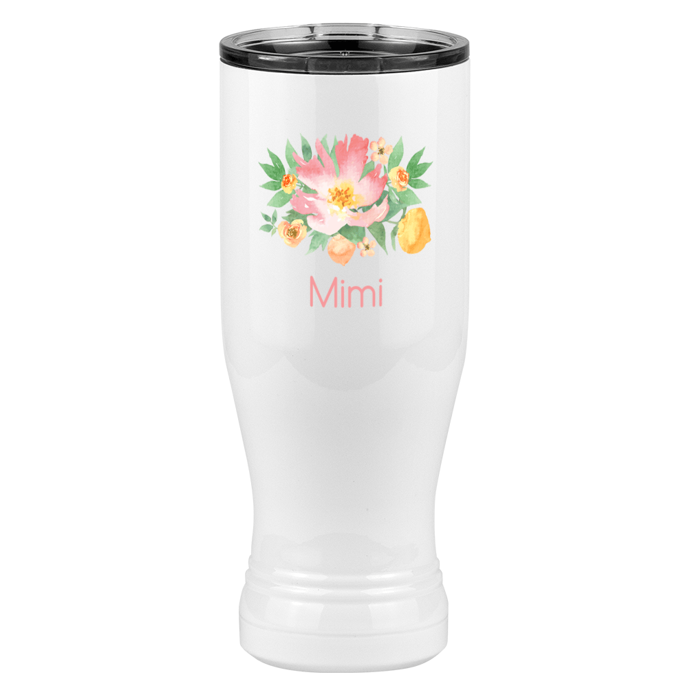 Personalized Flowers Pilsner Tumbler (20 oz) - Mimi - Right View