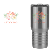 Thumbnail for Personalized Flowers Tall Travel Tumbler (20 oz) - Grandma - Design View