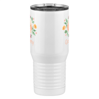 Thumbnail for Personalized Flowers Tall Travel Tumbler (20 oz) - Grammy - Front View