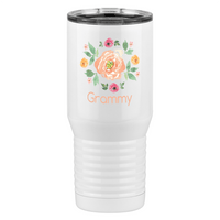 Thumbnail for Personalized Flowers Tall Travel Tumbler (20 oz) - Grammy - Left View