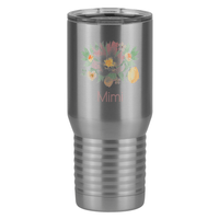 Thumbnail for Personalized Flowers Tall Travel Tumbler (20 oz) - Mimi - Right View