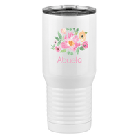 Thumbnail for Personalized Flowers Tall Travel Tumbler (20 oz) - Abuela - Right View