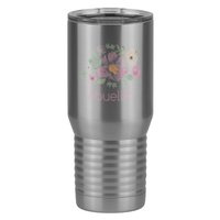 Thumbnail for Personalized Flowers Tall Travel Tumbler (20 oz) - Abuelita - Right View