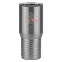 Thumbnail for Personalized Flowers Tall Travel Tumbler (20 oz) - Lola - Right View