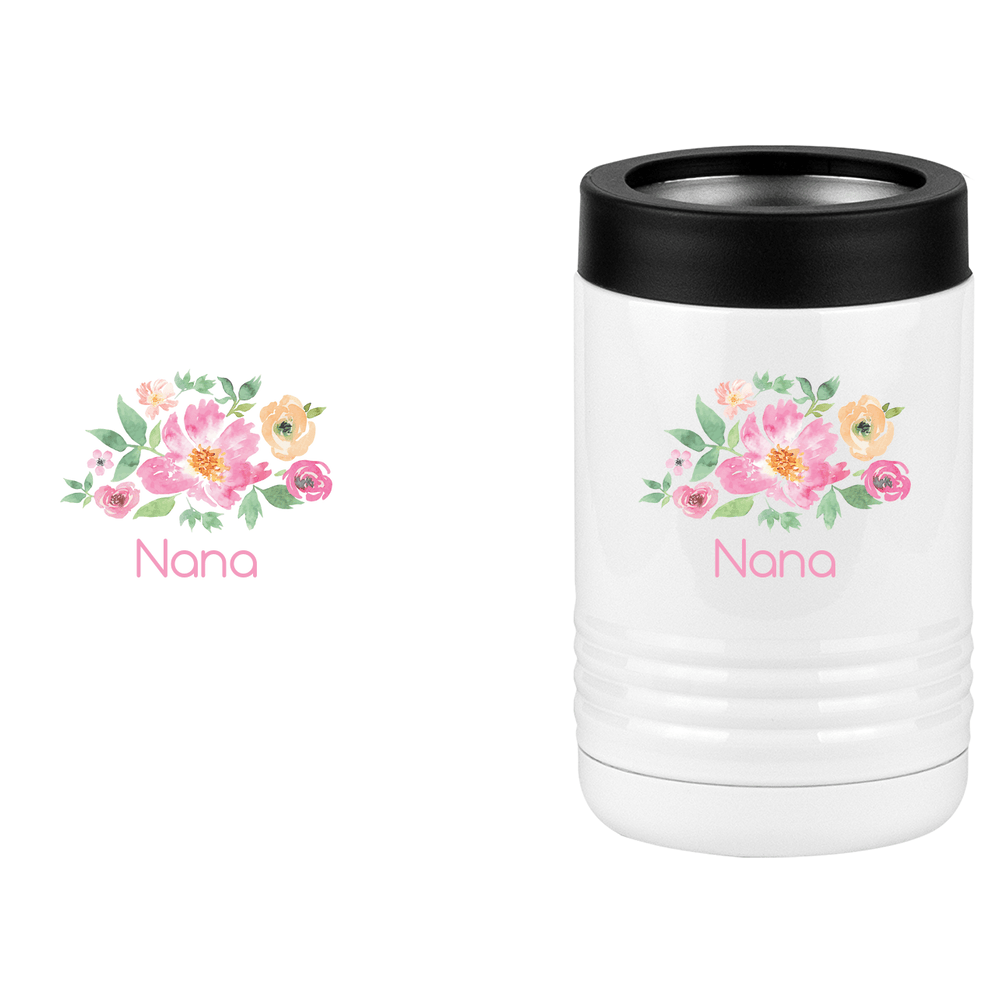 Personalized Flowers Beverage Holder - Nana - Design View