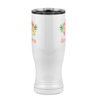 Thumbnail for Personalized Flowers Pilsner Tumbler (14 oz) - Grandma - Front View