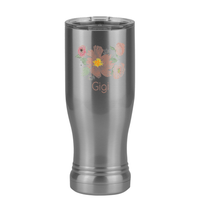 Thumbnail for Personalized Flowers Pilsner Tumbler (14 oz) - Gigi - Left View