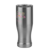 Thumbnail for Personalized Flowers Pilsner Tumbler (14 oz) - Nana - Front Left View