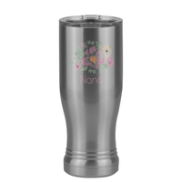 Thumbnail for Personalized Flowers Pilsner Tumbler (14 oz) - Nana - Left View