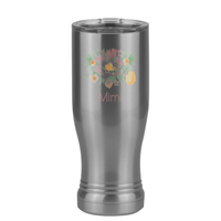 Thumbnail for Personalized Flowers Pilsner Tumbler (14 oz) - Mimi - Right View