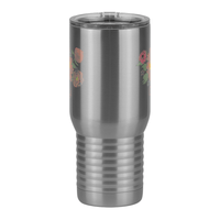 Thumbnail for Personalized Flowers Travel Coffee Mug Tumbler with Handle (20 oz) - Gigi - Front View