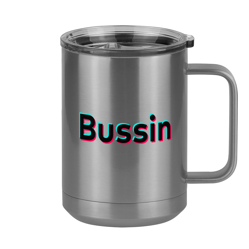 Bussin Coffee Mug Tumbler with Handle (15 oz) - TikTok Trends - Right View