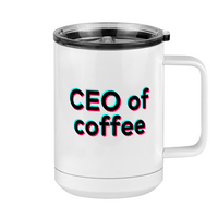 Thumbnail for CEO of Coffee Mug Tumbler with Handle (15 oz) - TikTok Trends - Right View