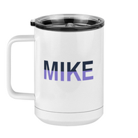 Thumbnail for Personalized Coffee Mug Tumbler with Handle (15 oz) - Left View