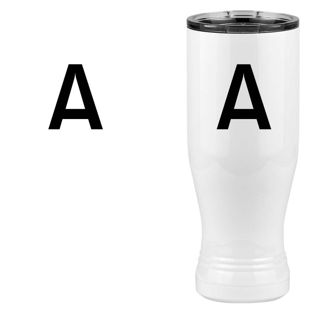 Personalized Initial Pilsner Tumbler (20 oz) - Design View