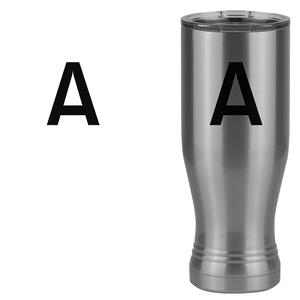 Personalized Initial Pilsner Tumbler (20 oz) - Design View