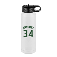 Thumbnail for Personalized Jersey Number Water Bottle (30 oz) - Right View