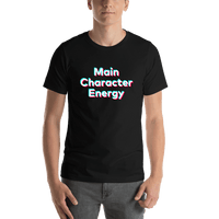 Thumbnail for Main Character Energy T-Shirt - Black - TikTok Trends - Shirt View