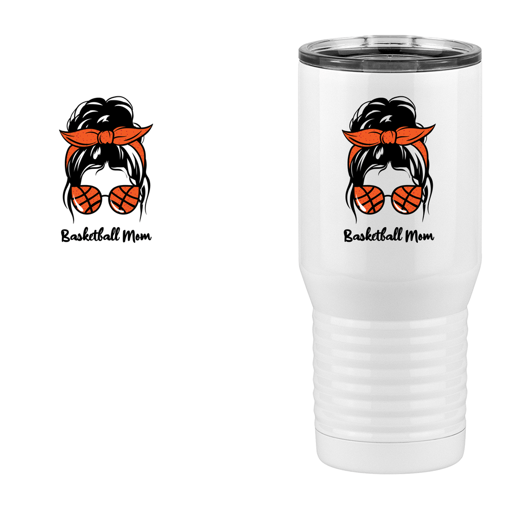 Personalized Messy Bun Tall Travel Tumbler (20 oz) - Customize It - Design View