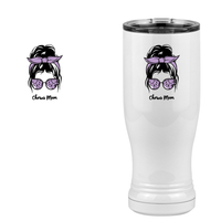 Thumbnail for Personalized Messy Bun Pilsner Tumbler (14 oz) - Chorus Mom - Design View