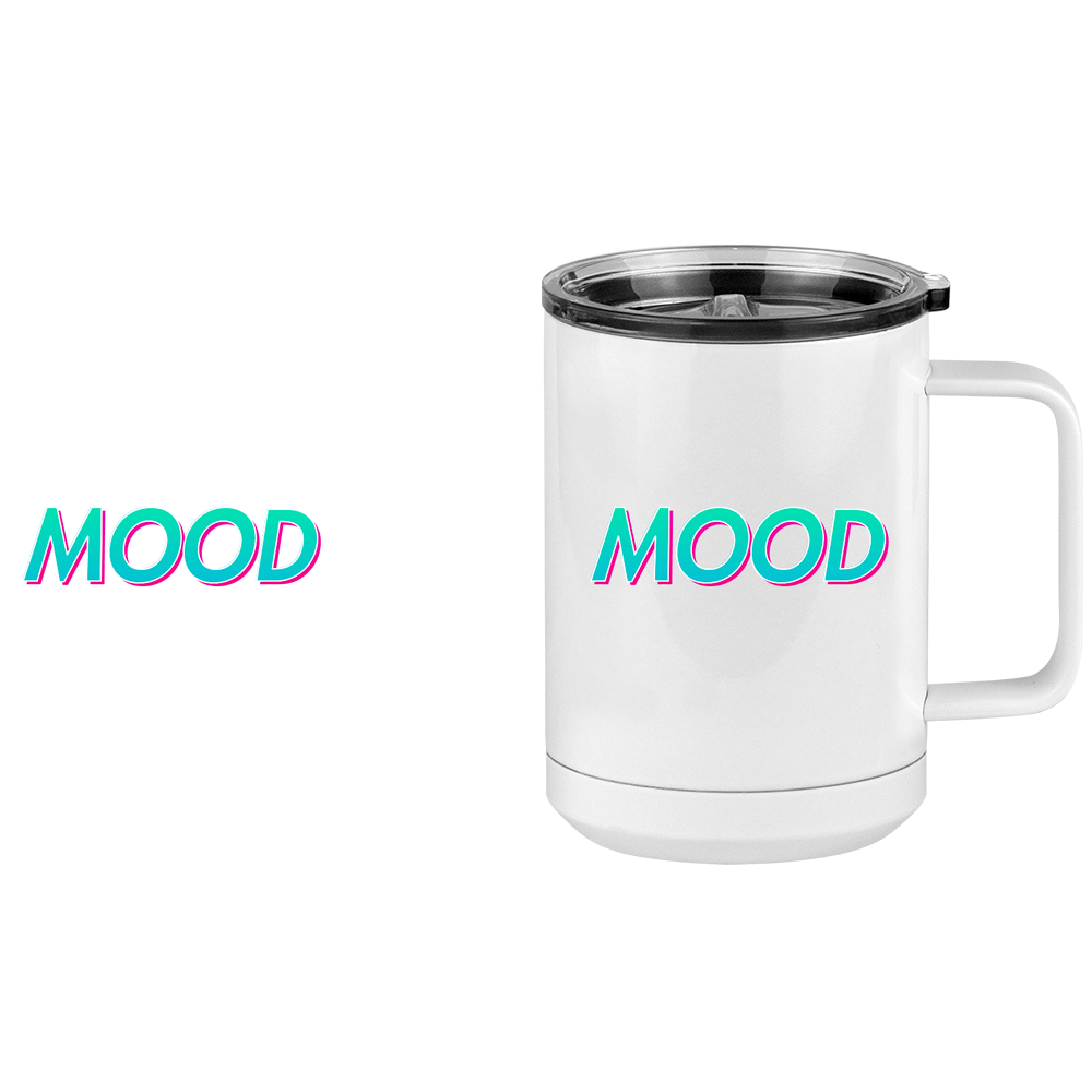 Mood Coffee Mug Tumbler with Handle (15 oz) - Design View