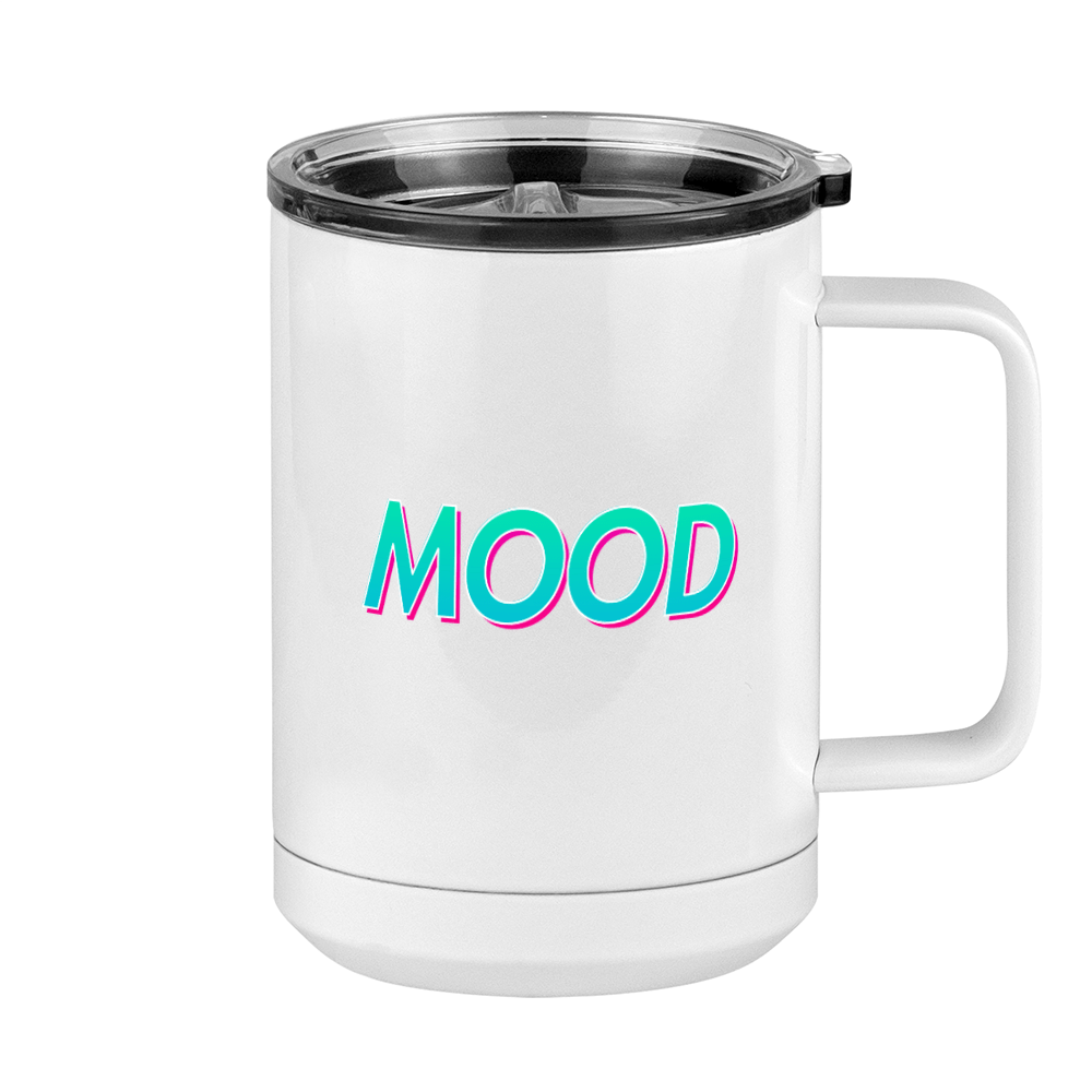 Mood Coffee Mug Tumbler with Handle (15 oz) - Right View