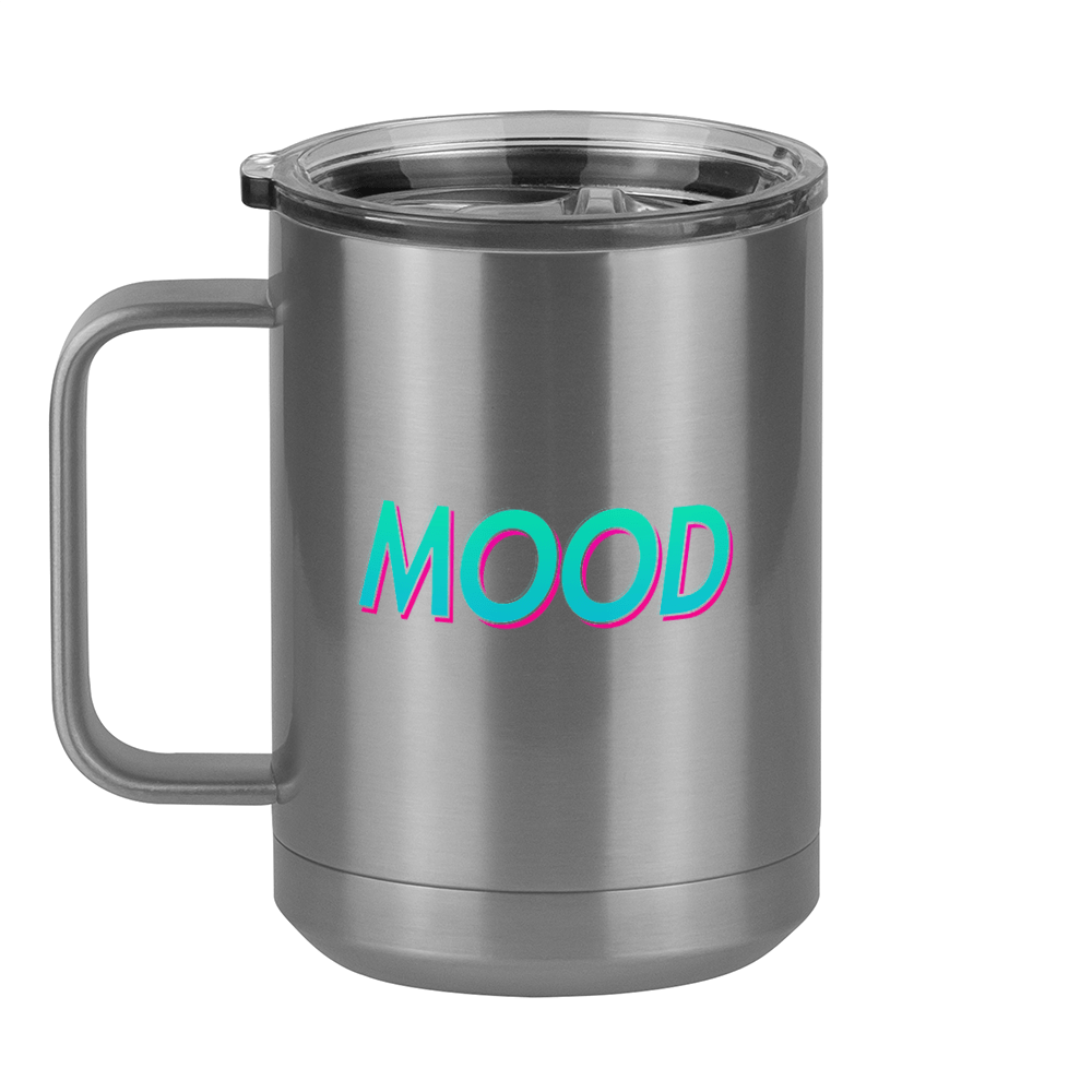 Mood Coffee Mug Tumbler with Handle (15 oz) - Left View