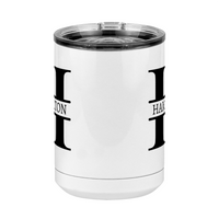 Thumbnail for Personalized Name & Initial Coffee Mug Tumbler with Handle (15 oz) - Front View