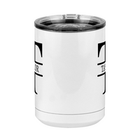 Thumbnail for Personalized Name & Initial Coffee Mug Tumbler with Handle (15 oz) - Front View