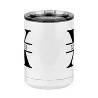 Thumbnail for Personalized Name & Initial Coffee Mug Tumbler with Handle (15 oz) - Front View