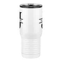 Thumbnail for Personalized Name & Initial Travel Coffee Mug Tumbler with Handle (20 oz) - Front View