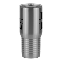 Thumbnail for Personalized Name & Initial Travel Coffee Mug Tumbler with Handle (20 oz) - Front View