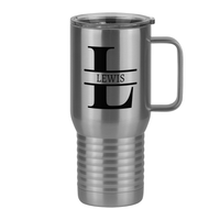 Thumbnail for Personalized Name & Initial Travel Coffee Mug Tumbler with Handle (20 oz) - Right View