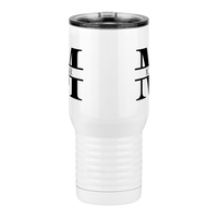 Thumbnail for Personalized Name & Initial Travel Coffee Mug Tumbler with Handle (20 oz) - Front View