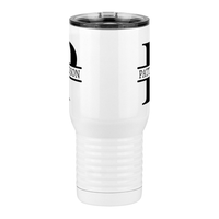 Thumbnail for Personalized Name & Initial Travel Coffee Mug Tumbler with Handle (20 oz) - Front View