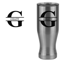 Thumbnail for Personalized Name & Initial Pilsner Tumbler (20 oz) - Design View