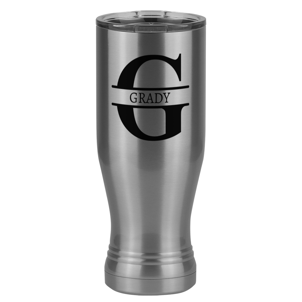 Personalized Name & Initial Pilsner Tumbler (20 oz) - Left View