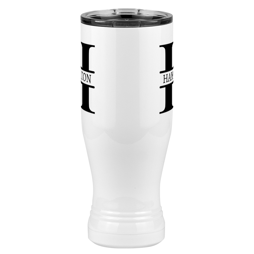 Personalized Name & Initial Pilsner Tumbler (20 oz) - Front View