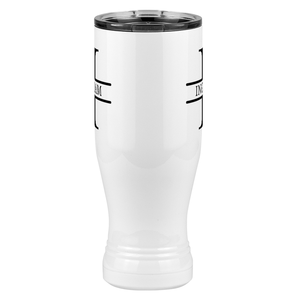 Personalized Name & Initial Pilsner Tumbler (20 oz) - Front View