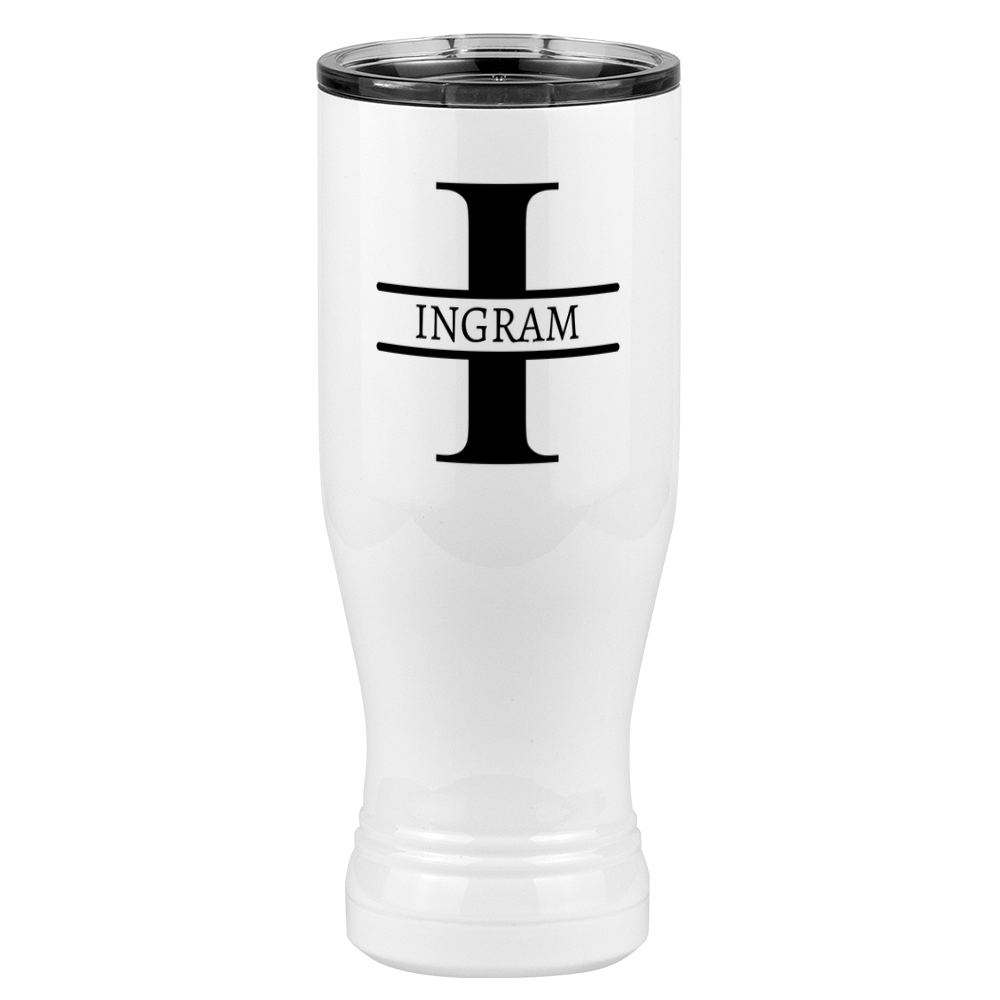 Personalized Name & Initial Pilsner Tumbler (20 oz) - Left View