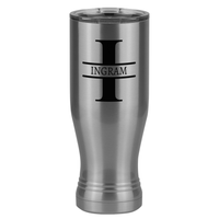 Thumbnail for Personalized Name & Initial Pilsner Tumbler (20 oz) - Left View