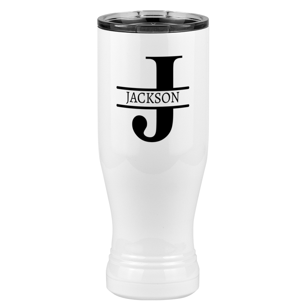 Personalized Name & Initial Pilsner Tumbler (20 oz) - Left View