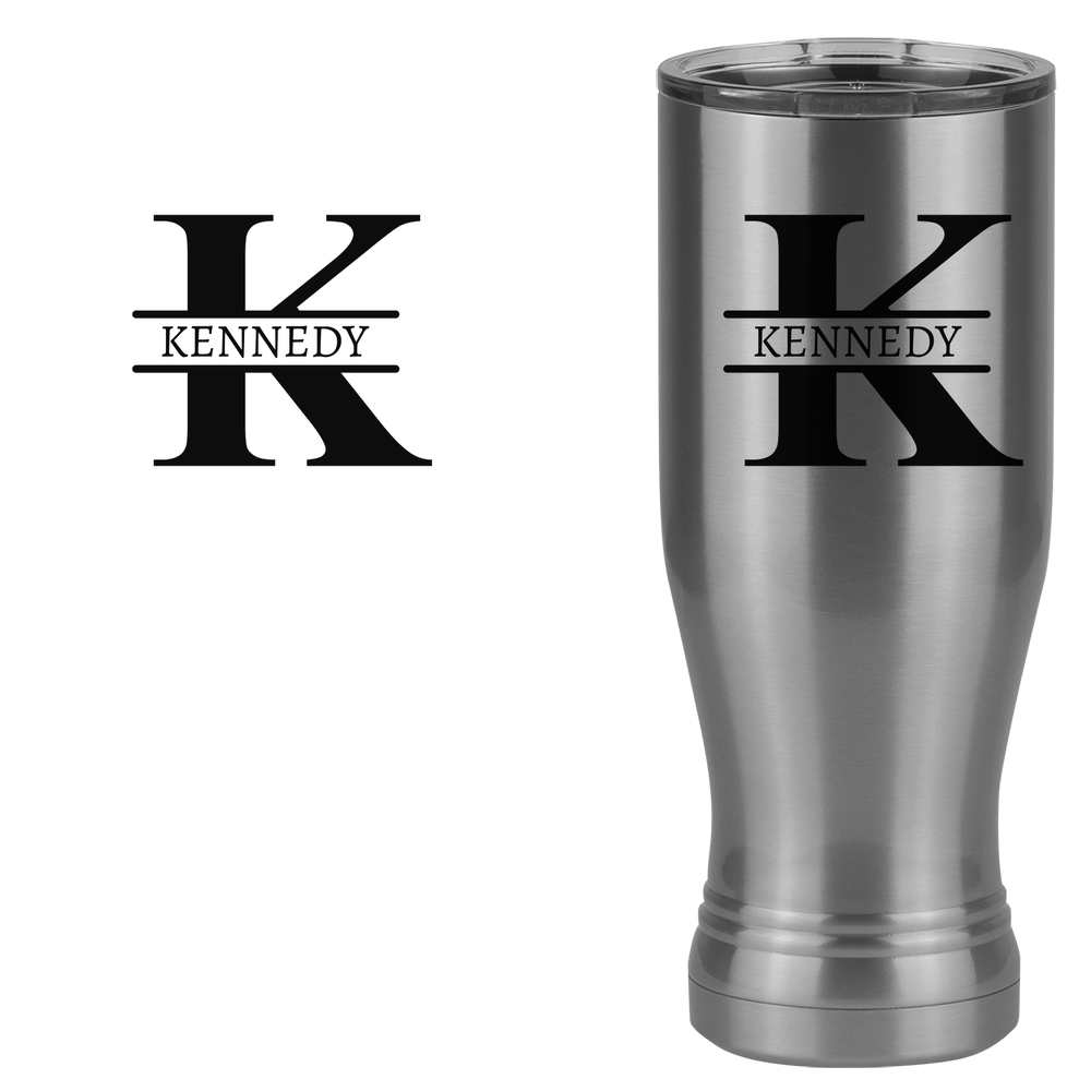 Personalized Name & Initial Pilsner Tumbler (20 oz) - Design View