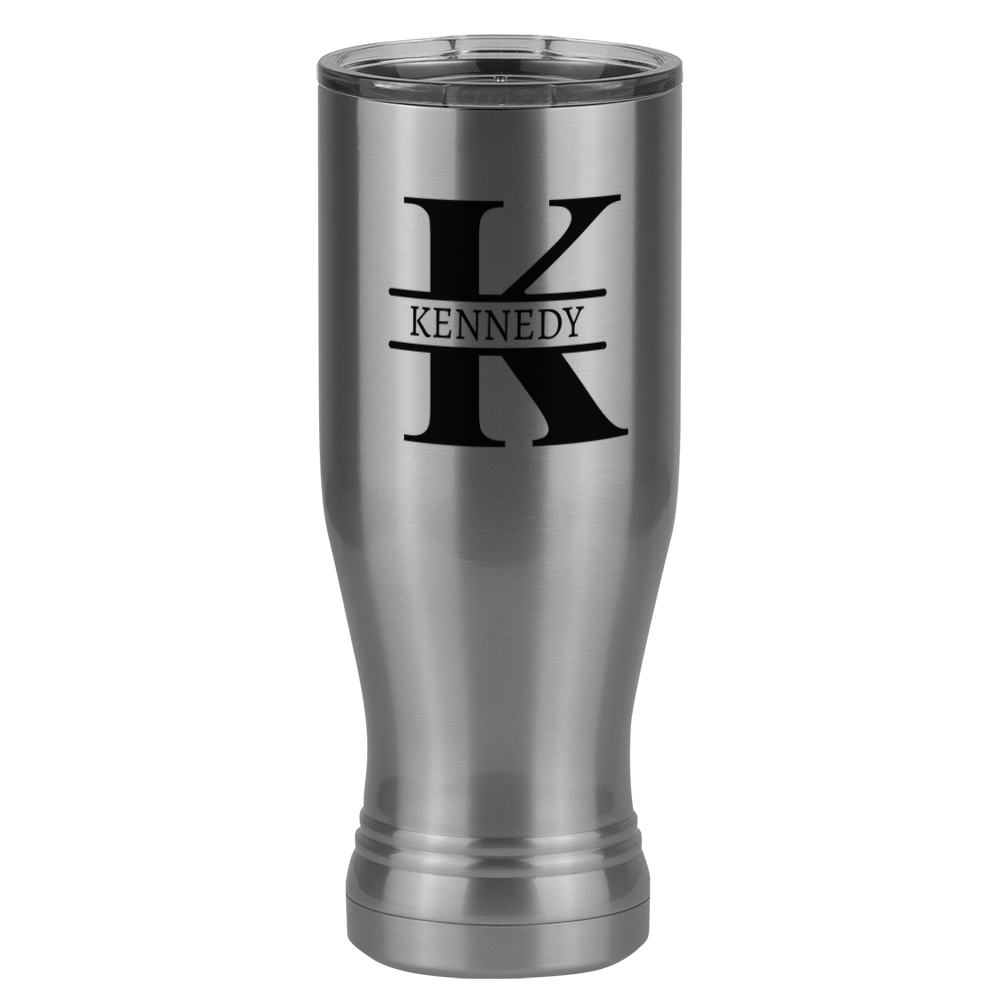 Personalized Name & Initial Pilsner Tumbler (20 oz) - Left View