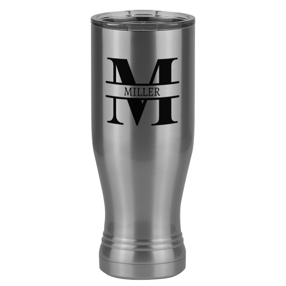 Personalized Name & Initial Pilsner Tumbler (20 oz) - Left View