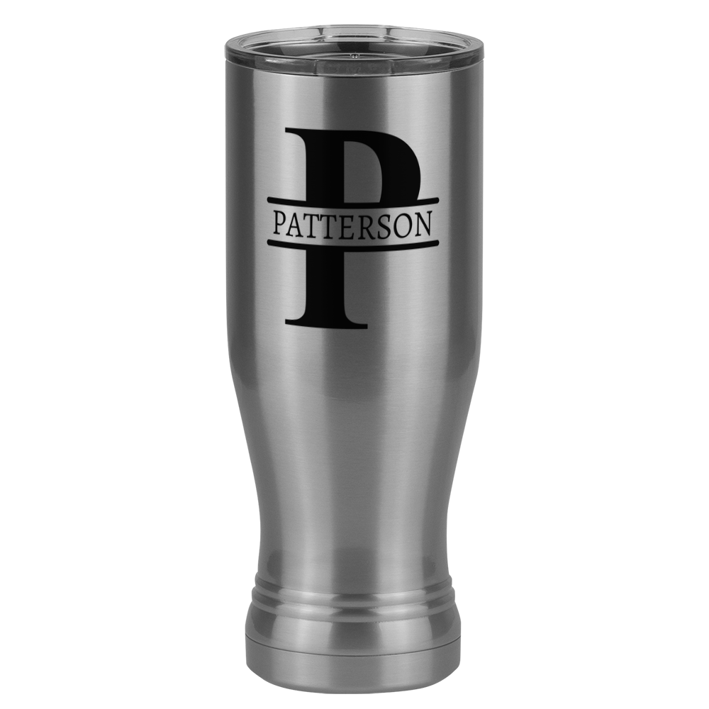 Personalized Name & Initial Pilsner Tumbler (20 oz) - Left View