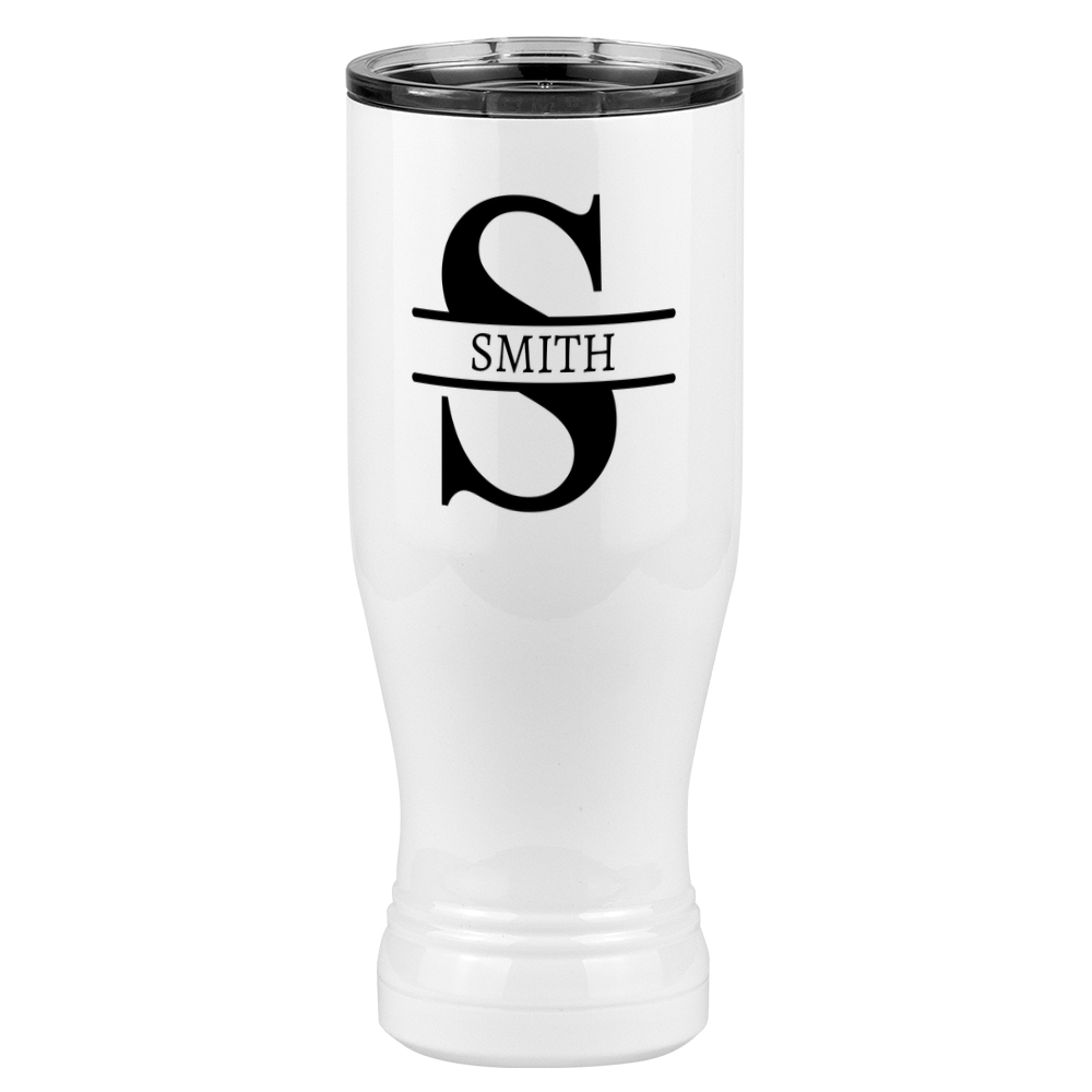 Personalized Name & Initial Pilsner Tumbler (20 oz) - Left View